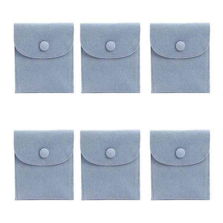 加厚细腻按扣珠宝首饰荷包袋绒布袋戒指项链饰品收纳袋批发定制