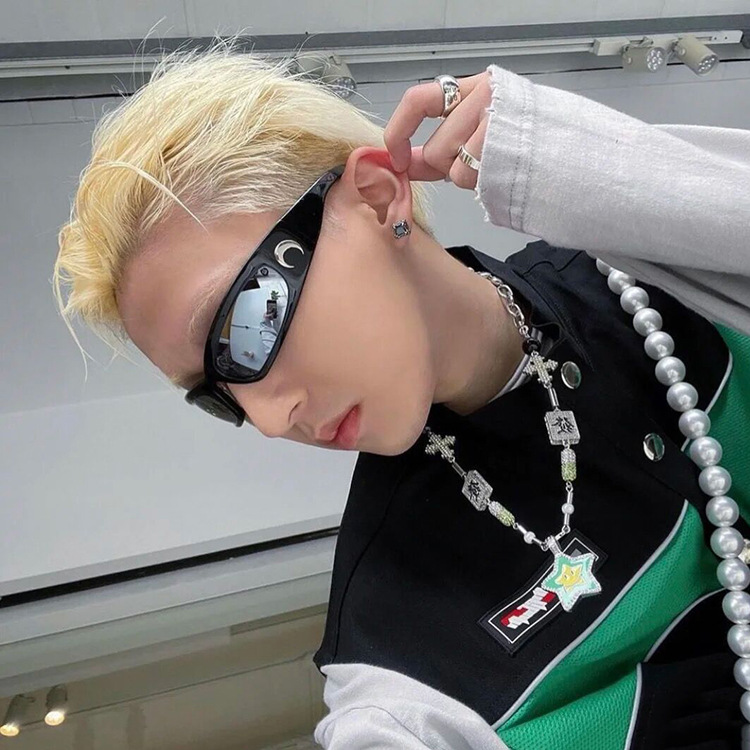 Jin Xiaozhong Moon Sunglasses 2021 New Disco Hip-Hop Sunglasses Outdoor Sports Cycling Glasses European and American Internet Celebrities