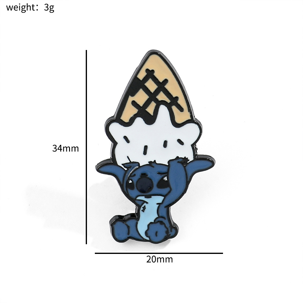 Personalidad creativa de dibujos animados broche de puntada de dibujos animados de Europa y América estrella de insignia de metal de dibujos animados bebé PIN al por mayor