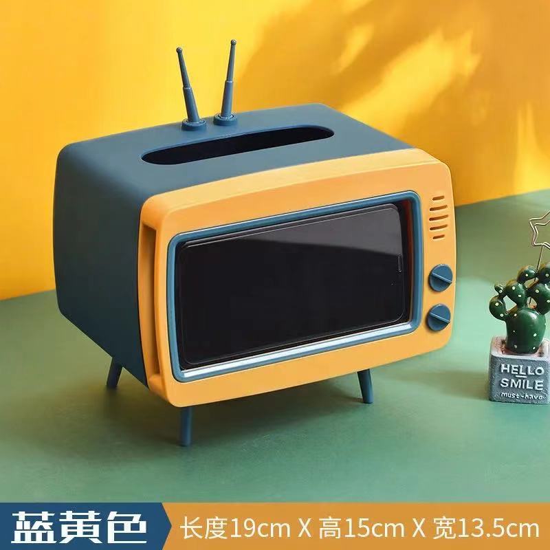 Caja de pañuelos para el hogar sala de estar mesa de café TV soporte para teléfono móvil Nórdico creativo lindo simple caja de pañuelos de almacenamiento