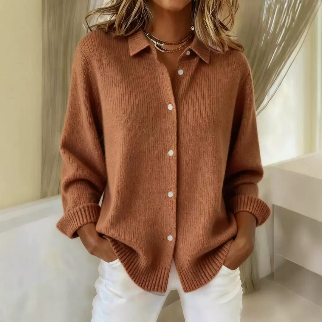 2025跨境外贸亚马逊独立站夏季女士简约优雅纯色印花长袖衬衫女装