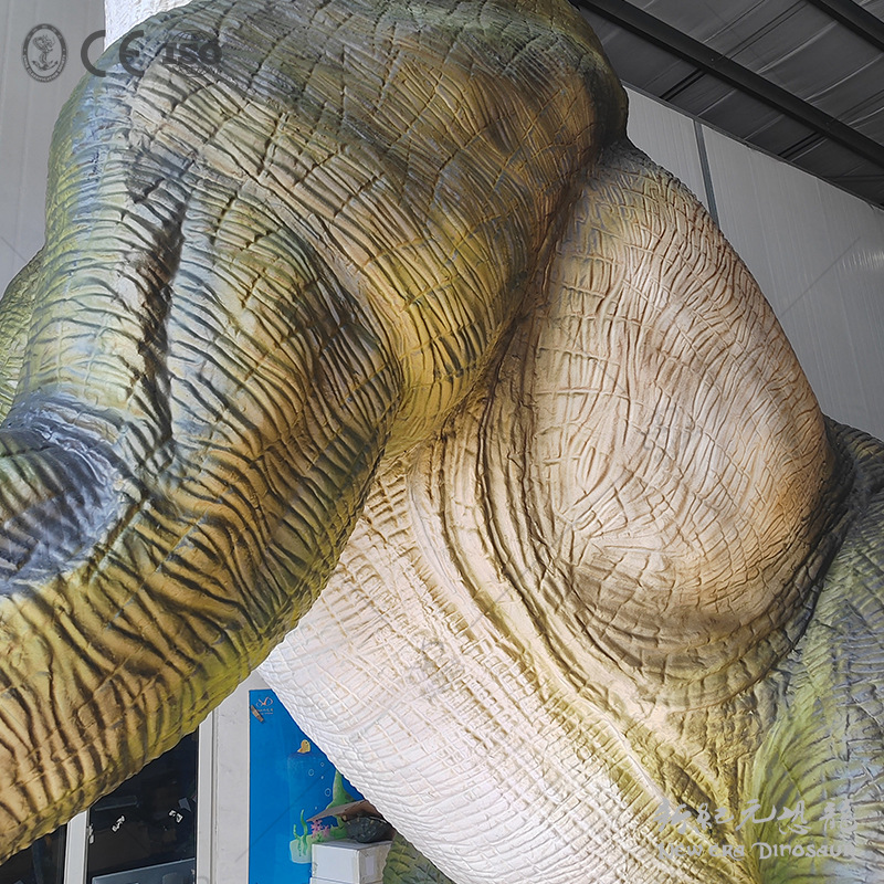 Modelo de simulación de dinosaurios de gran tamaño simulación de dinosaurios de silicona escultura de paisaje dinosaurios exhibición personalizada