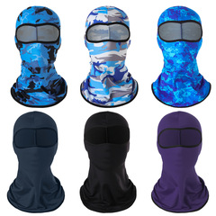 Cross-border ice silk sun protection balaclava outdoor cycling sports headgear face protector multi-functional head covering mask