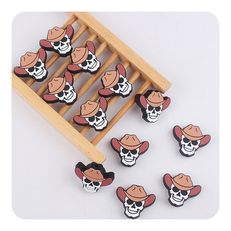 Productos creativos para bebés DIY sombreros de paja de dibujos animados joyas de goma de goma