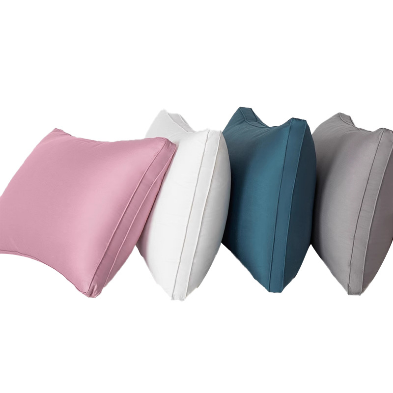 Almohada súper suave de algodón, un par de núcleos de almohada, protección de la columna cervical, ayuda a dormir, dormitorio de estudiantes masculinos, sueño bajo
