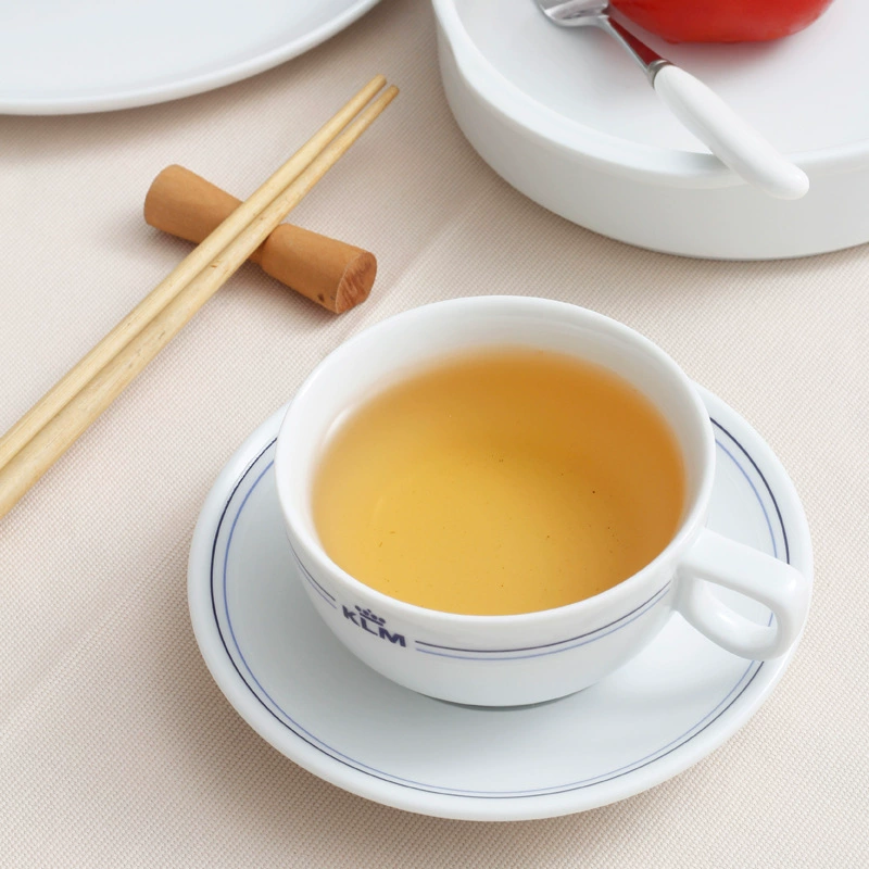 Navy blue stripe edge tableware set can be purchased separately to support mixed batches