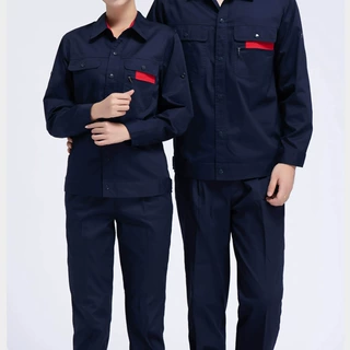 纯棉夏季工作服套装薄款夏装厂服电焊车间工服派登服饰吸汗职业