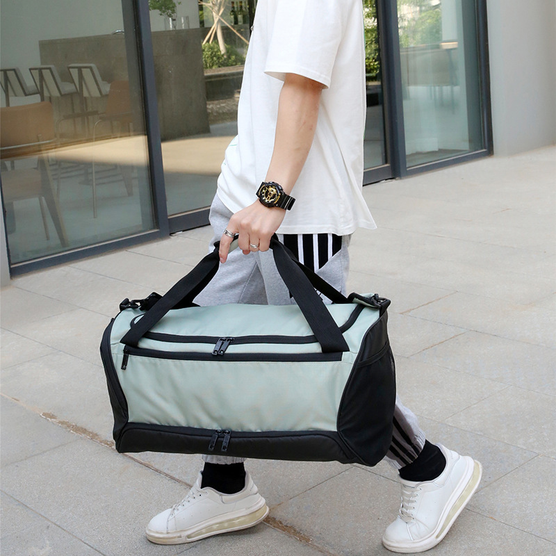 Unisex solo hombro crossbody gran capacidad zapato independiente almacén fitness yoga entrenamiento bolsa de moda casual bolsa de equipaje