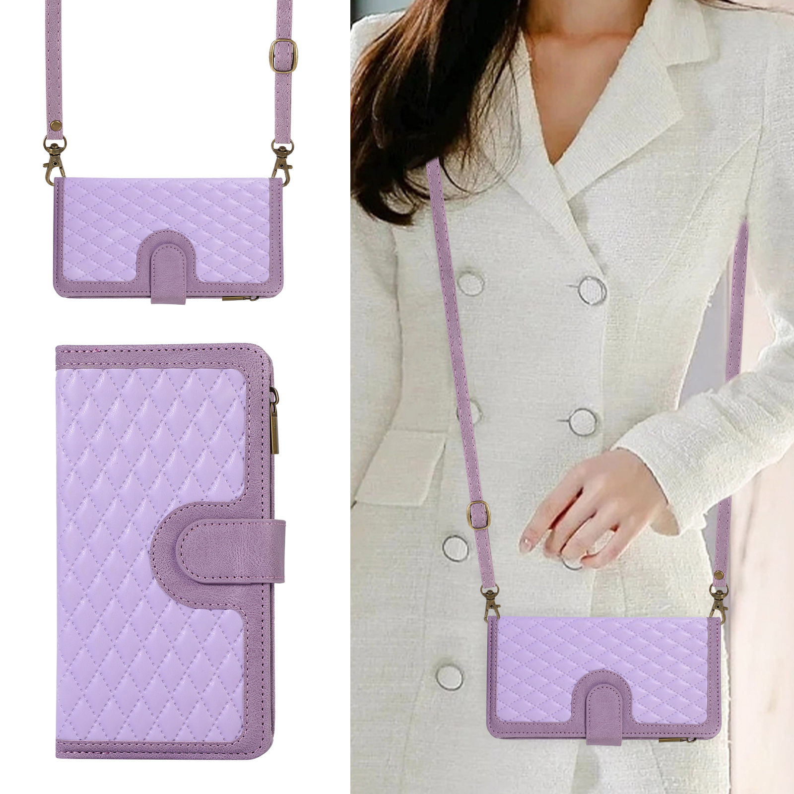 Designer Phone Case For Samsung S24u And Iphone 15 Card Holder_voghion.com