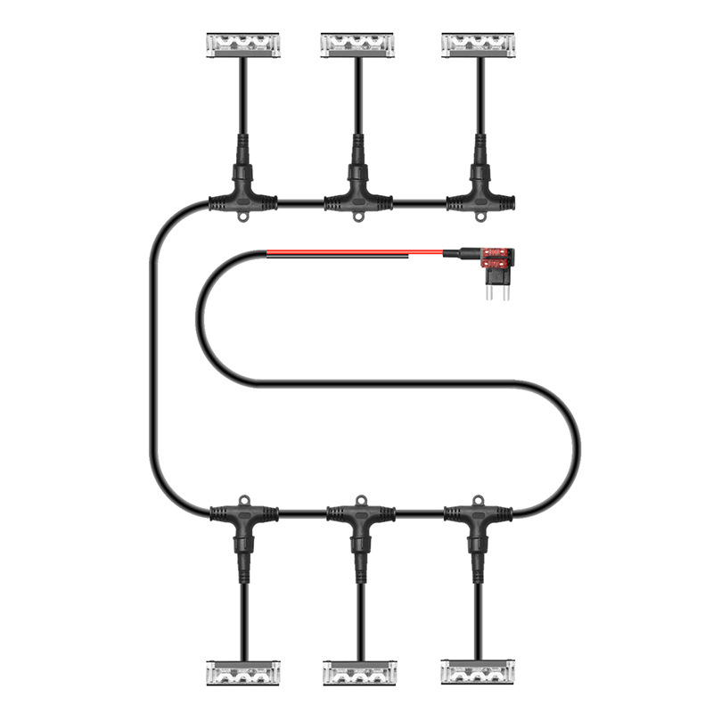 Ecuación aplicable leopardo 5 luz neta media pequeña luz amarilla luz de circulación diurna parachoques delantero luz decorativa ecuación leopardo 5 piezas de modificación