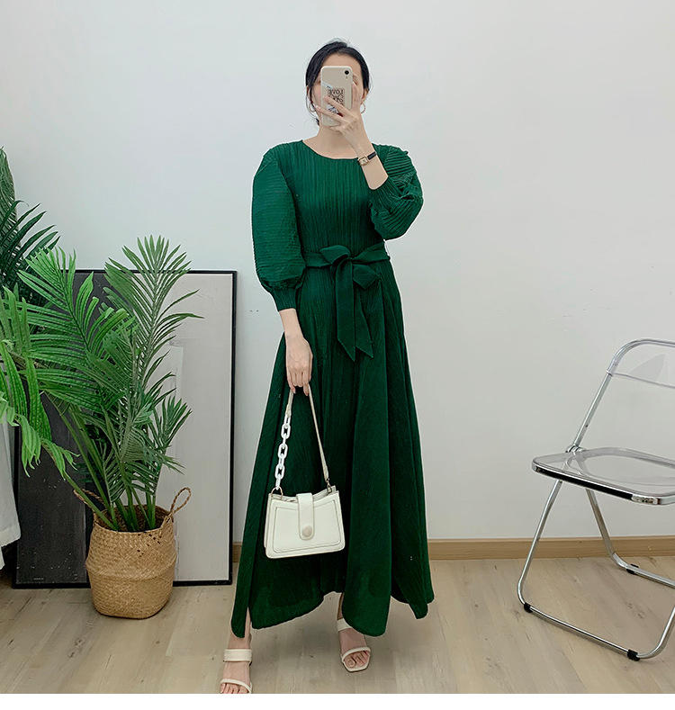 Wrinkle Solid Color Big Swing Dress Autumn New Long Lace Up Plus Size Fat Women | eBay Wrinkle Solid Color Big Swing Dress Autumn New Long Lace Up Plus Size Fat Women | eBay