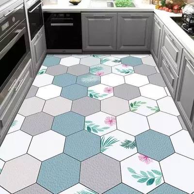 Non-Slip, Oil-Resistant, Washable, Wipeable Pvc – Avtomobil döşəmə paspasları - hexagon-h003-5080cm-pvc
