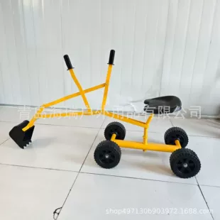 Большой ручной игрушечный экскаватор для песка