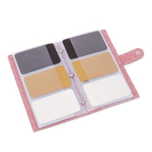 Business card storage bag waterproof wear-resistant bank card storage book card wallet PVC rose gold