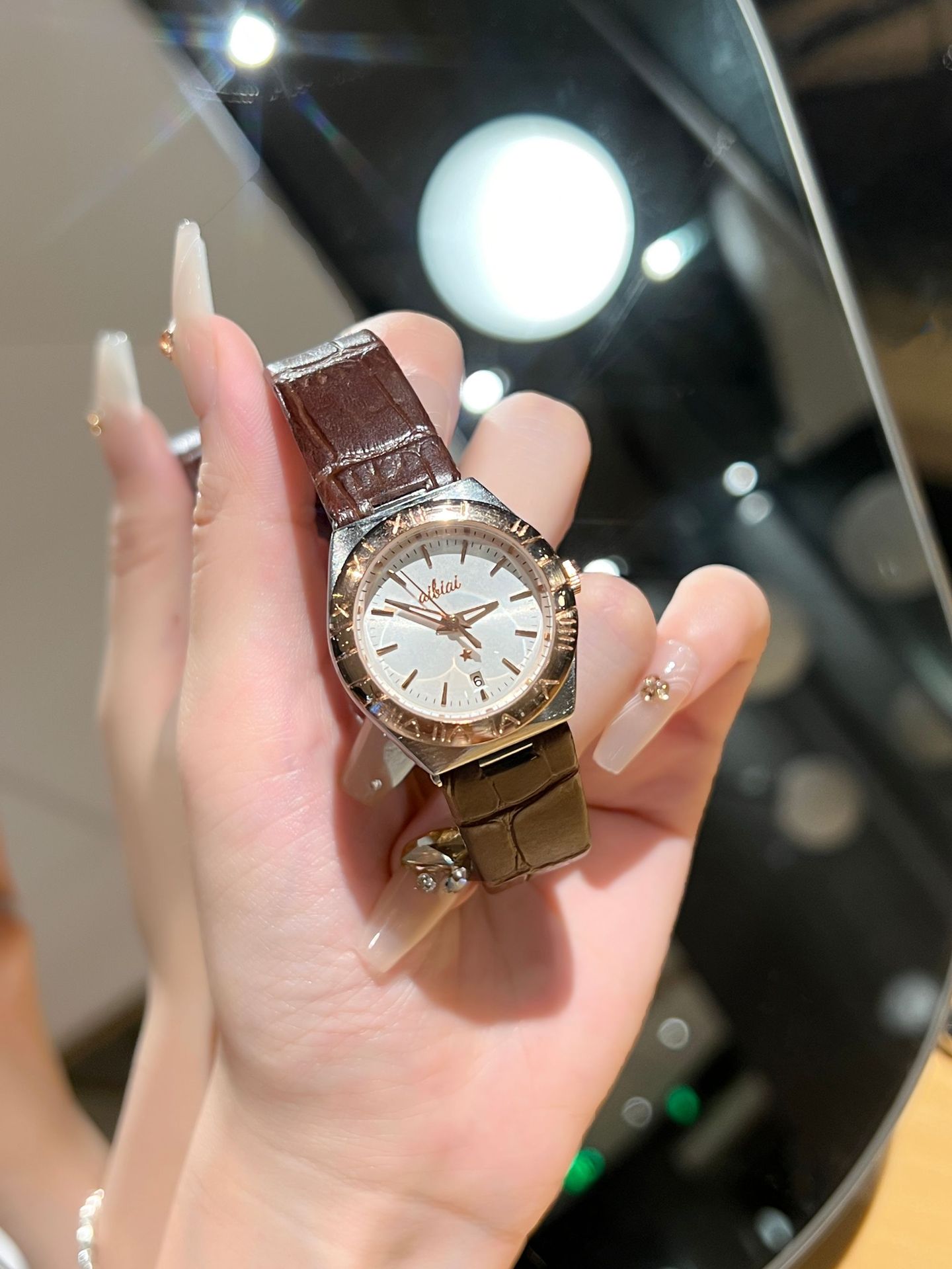 Swiss brand women's watch new waterproof luminous ultra-thin watch women's live streaming foreign trade hot model dropshipping