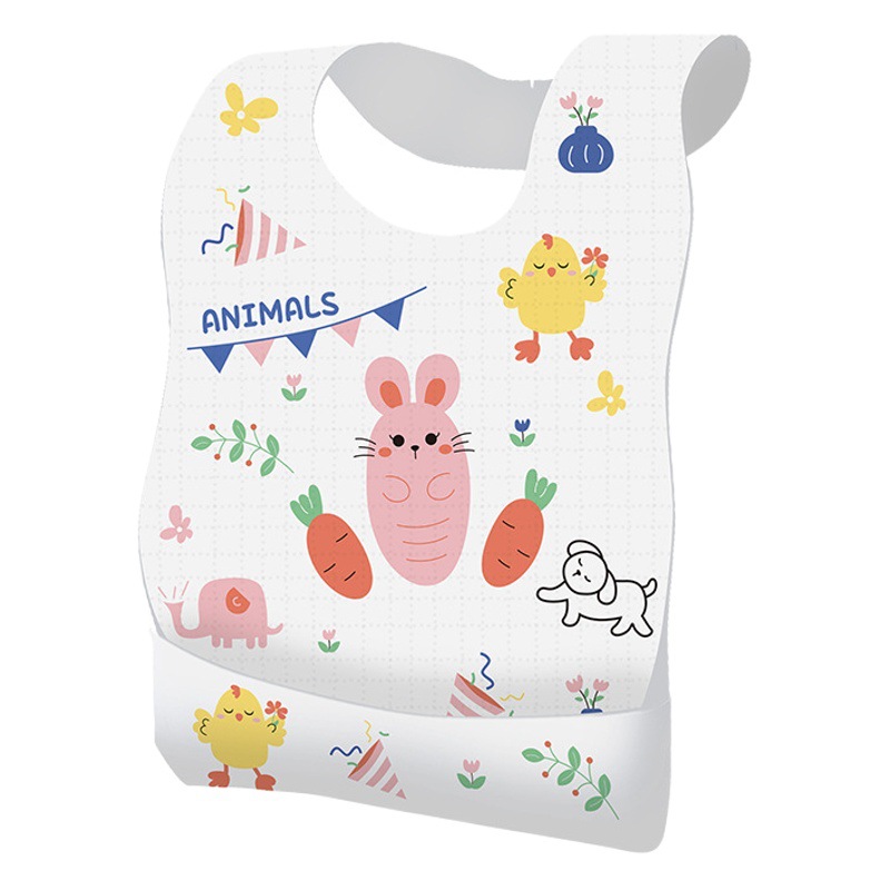 Disposable bib for babies and children individually packaged for eating children feeding bib disposable waterproof bib baby bib