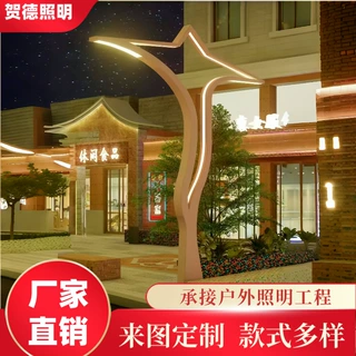 非标定制各种造型灯源头工厂景观灯路灯雕塑灯星星商业街
