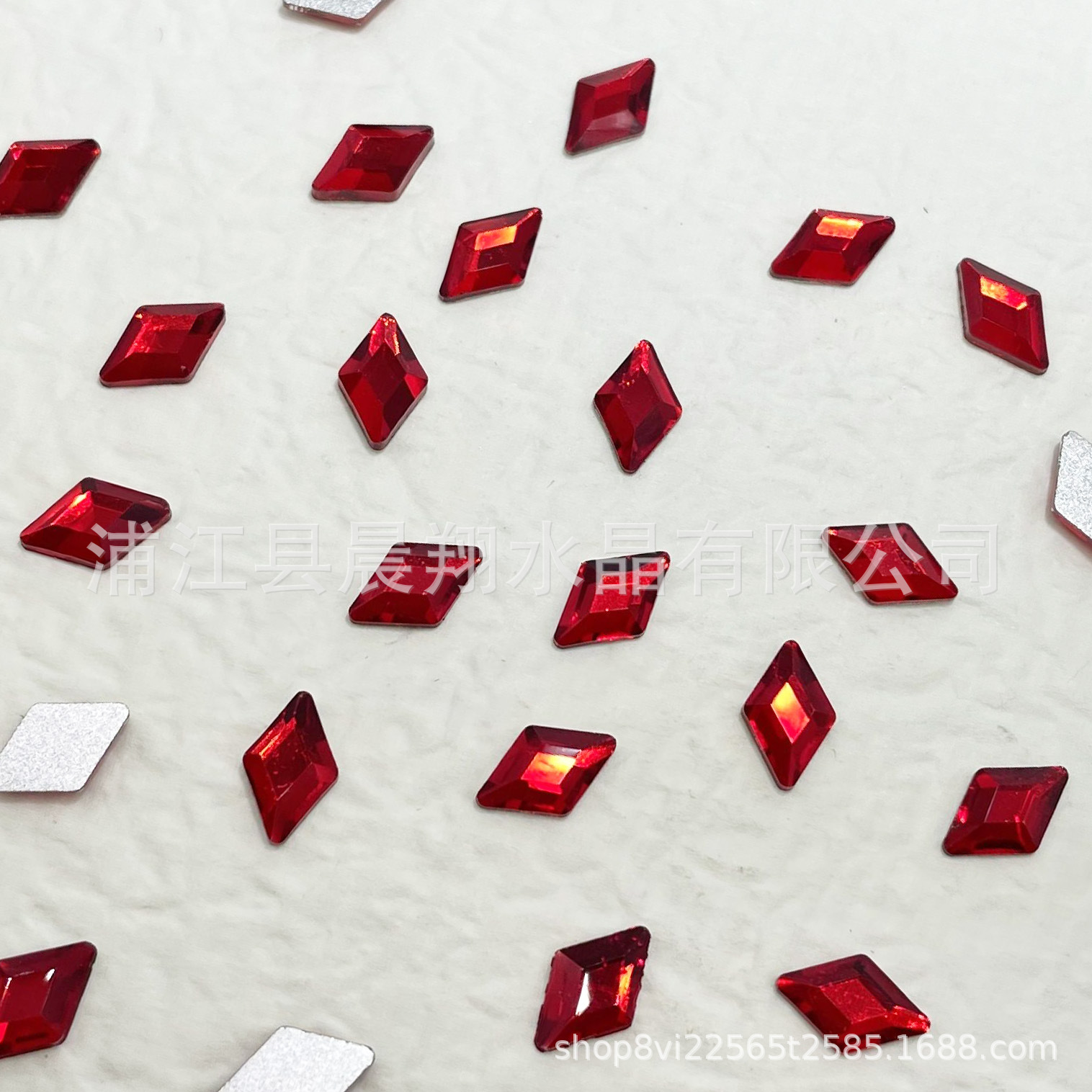 [보석 빨강] 3*6 다이아몬드