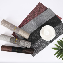 高级感隔热桌垫防烫垫碗垫特斯林pvc防水防油西餐垫家用编织杯垫