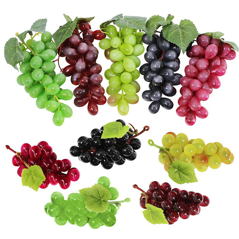 High simulation fruit feel plastic fake grape string shooting props home rattan decoration Yama simulation grape string High simulation fruit feel plastic fake grape string shooting props home rattan decoration Yama simulation grape string