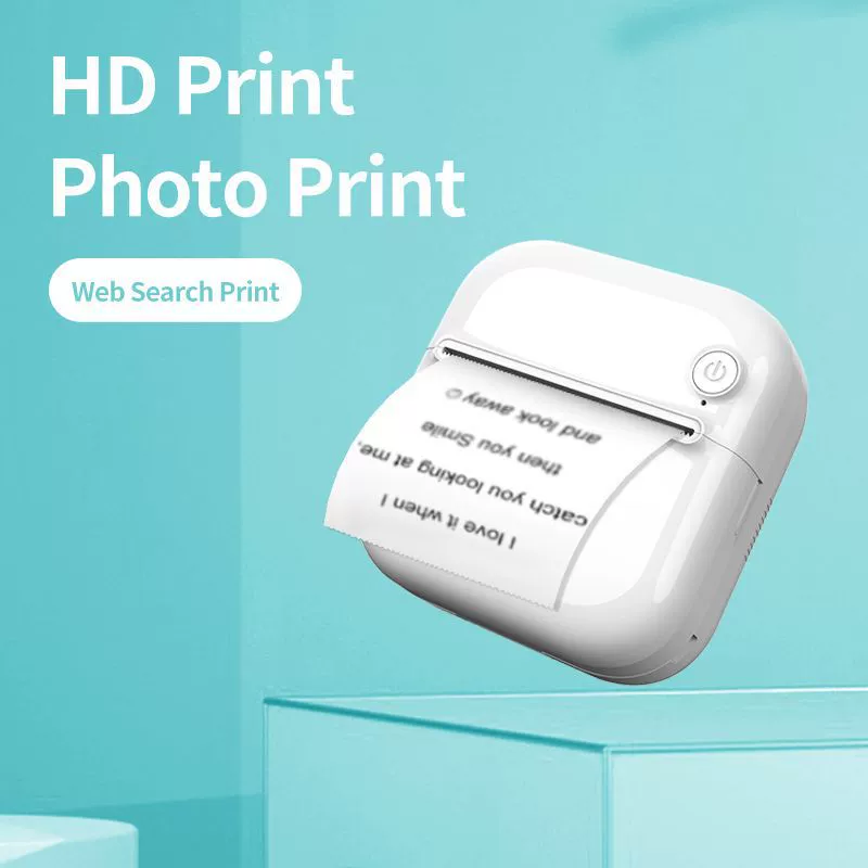 (Cross-border trading), small printer for students, pocket photo, bluetooth