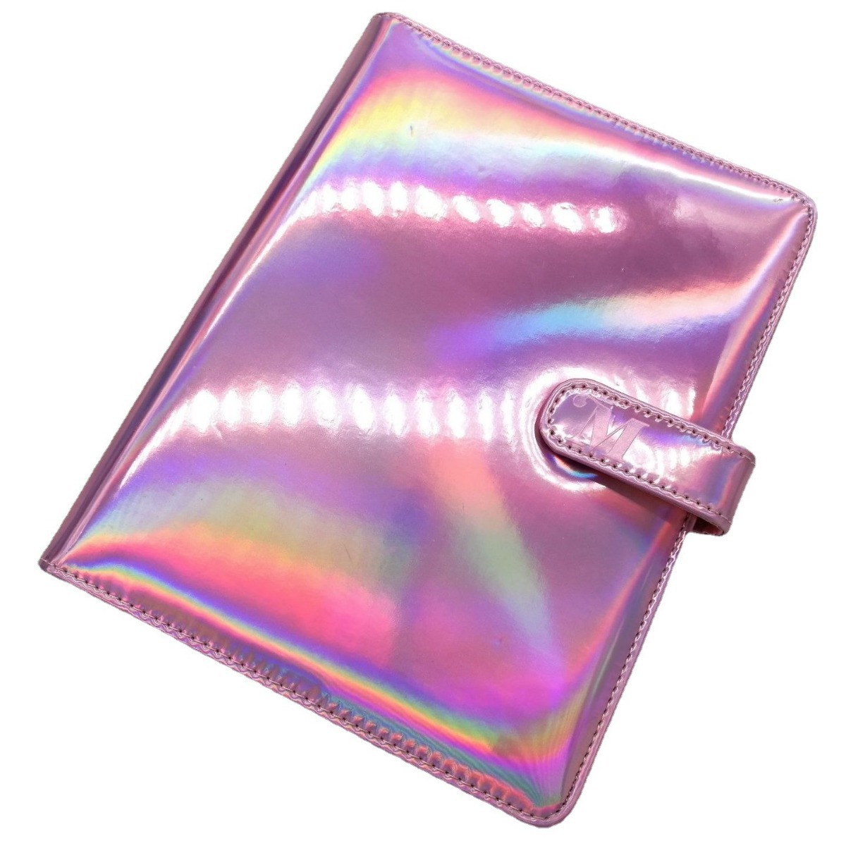 定制A5镭射皮记事本书衣便携卡位平装书套定制磁吸创意笔记本书套