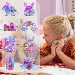 DIY Children's Bead Wholesale Low Vision Correction Stringing Brain-Teasing Toys European and American Girl Handmade Necklace and Bracelet Set