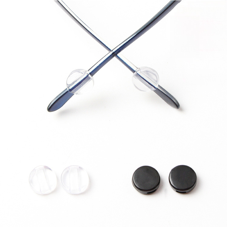 Glasses Accessories Plastic Round Transparent Glasses Anti-slip Cover New Glasses Anti-slip Cover Fixed Ear Hook Ear Movement