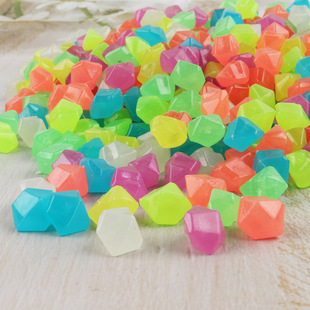 Diamond Luminous Stone multi-colored luminous stone fish tank Gardening Landscape toy stone pebbles artificial luminous Stone