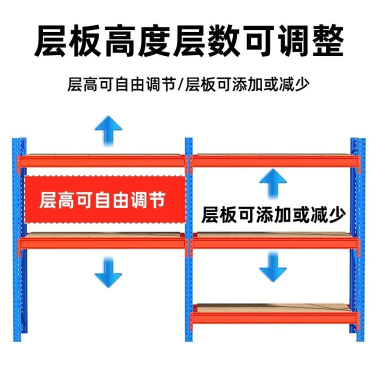 现货可调节超强承重工厂货架多层加厚工业重型仓库仓储货架置物架|undefined