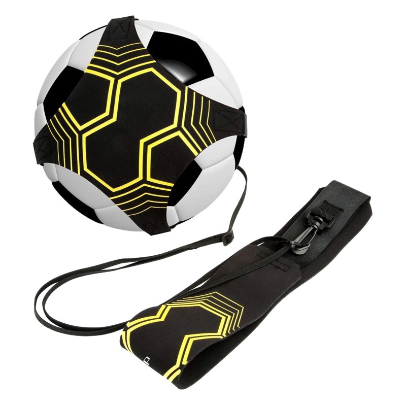 Transfronterizo en stock popular fútbol voleibol entrenamiento equipo auxiliar elástico swing Correa bolsa de bola profesional dispositivo de control de la bola