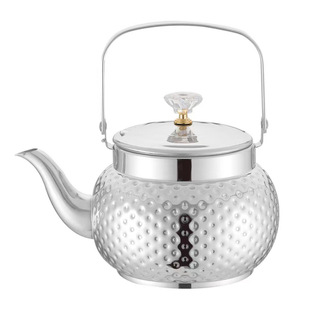 Stainless Steel Water Kettle Teapot Restaurant Hotel with Filter Teapot with Tea Net Boiling Water Kettle Household Flower Tea Water Kettle
