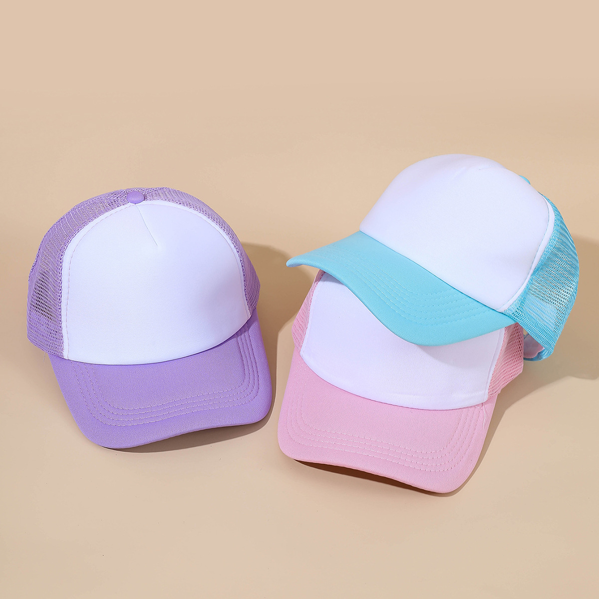 Sombrero sombrero de sol gorra de malla gorra de béisbol gorra de estudiante gorra de viaje gorra de carga hombres y mujeres 3 Combinaciones
