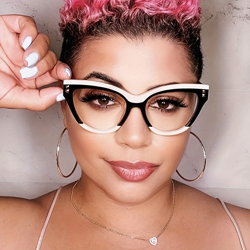 Blaulichtfilter Brille Cat Eye Damen Koreanischer Stil Modisch_voghion.com