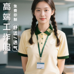 夏季polo衫t恤工作服翻领短袖团体公司文化衫男女员工衣印字logo