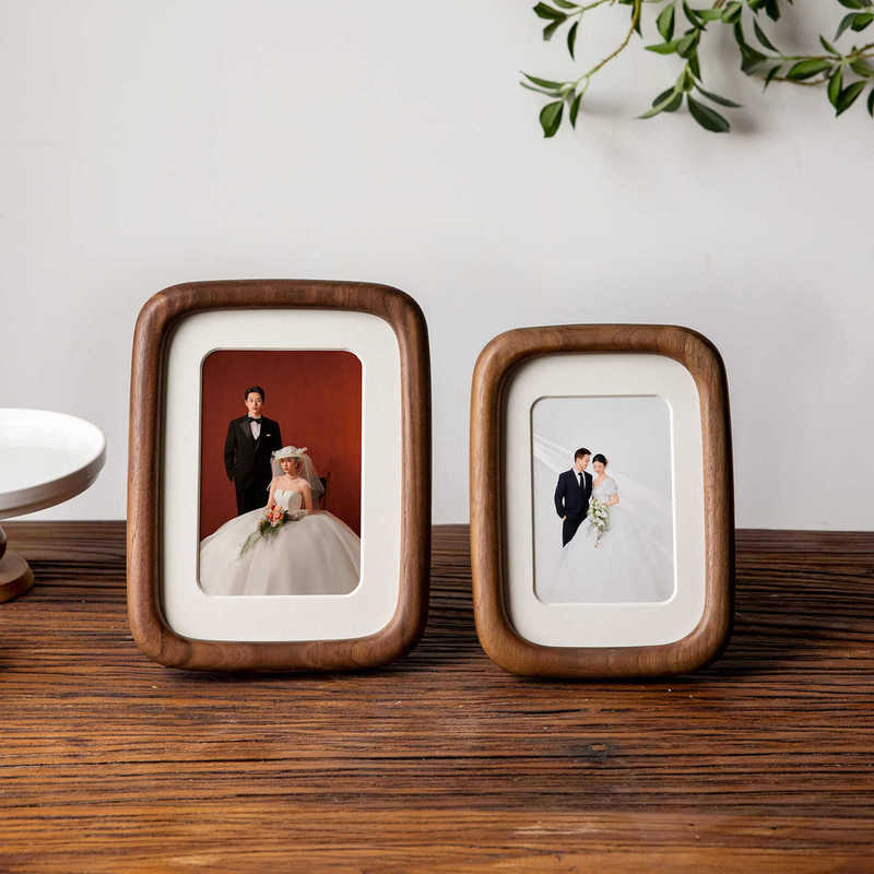 Black Walnut Solid Wood Photo Frame for Tabletop Display, Suitable for Printing 6-Inch, 8-Inch, and A4 Photos, with a High-End Feel, Creative DIY Empty Frame Black Walnut Solid Wood Photo Frame for Tabletop Display, Suitable for Printing 6-Inch, 8-Inch, and A4 Photos, with a High-End Feel, Creative DIY Empty Frame