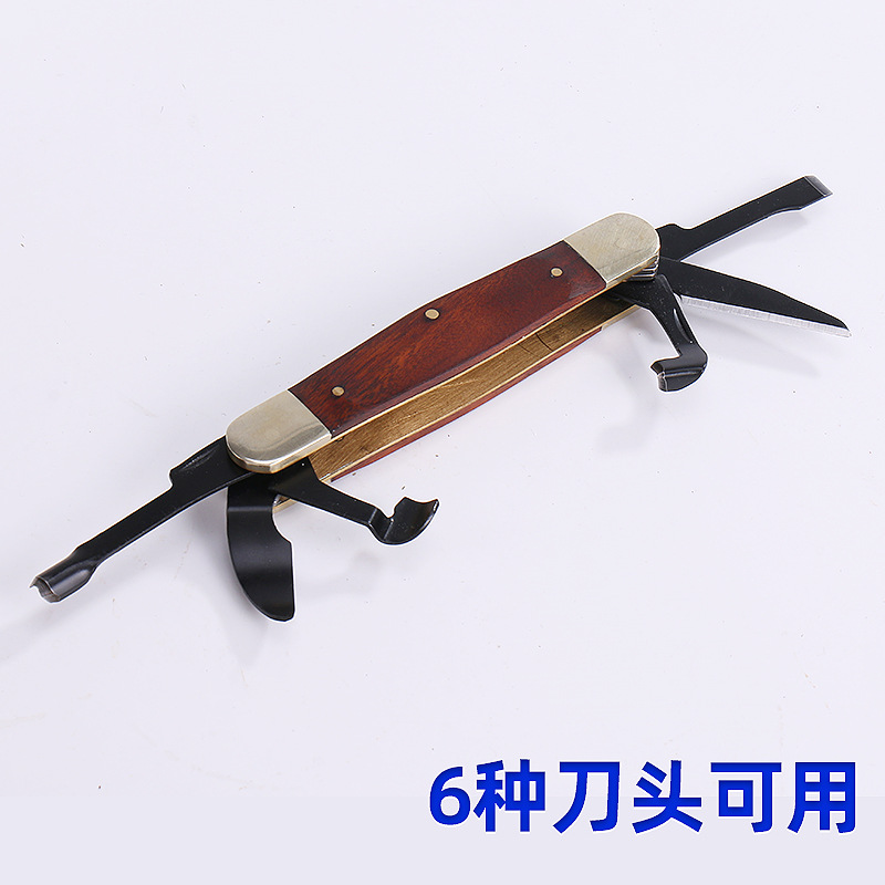 6-abierto multi-funcional SK5 material combinación cuchillo al aire libre herramienta multiusos plegable emergencia portátil cuchillo especial