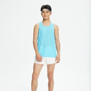 2025 summer new sports vest men's fitness sleeveless T-shirt running marathon men's and women's track and field training clothing
