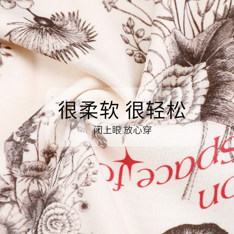 Primavera y otoño pijamas de algodón de las mujeres traje de manga larga de las nuevas mujeres