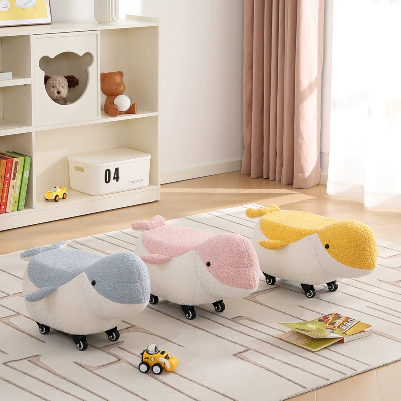 Небольшой деревянный стул мультфильм животное дельфин низкий стул домашняя гостиная модная маленькая скамья креативный детский стул стул