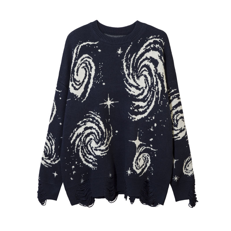 Skeleton Printed Ink Knit Sweater - Image 3