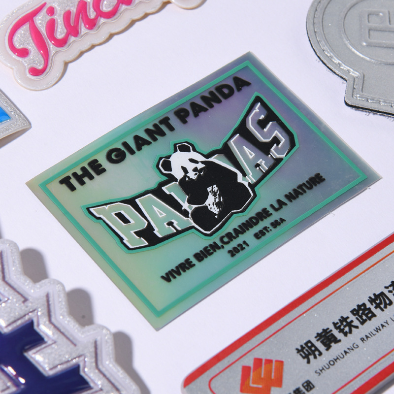 tpu电压反光标鞋帽冲锋衣马夹背心商标工作服夜间PU荧光变色皮标|undefined