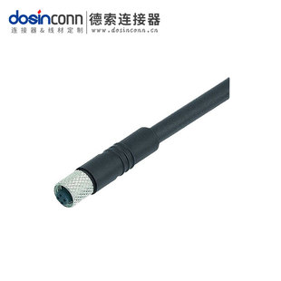 Manufacturer Supplies M5 Injection Molded Wire Waterproof M5 4-Core Female to 4-Core Male Extension Wire 1.26m Awg