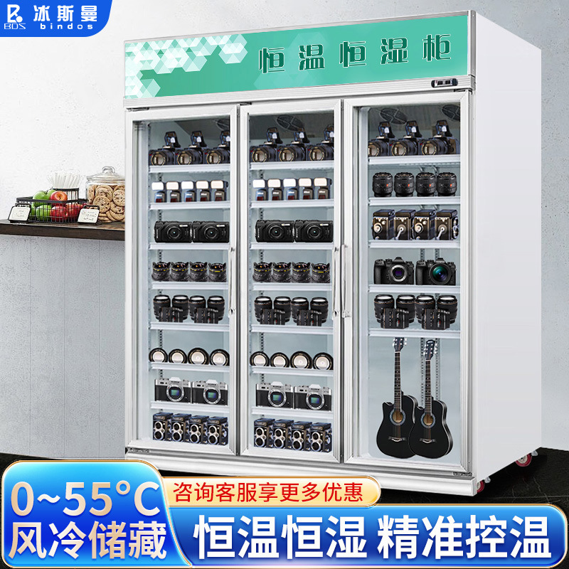 冰斯曼商用恒温恒湿柜金属胶片防潮柜文物芯片储存柜茶叶药品柜