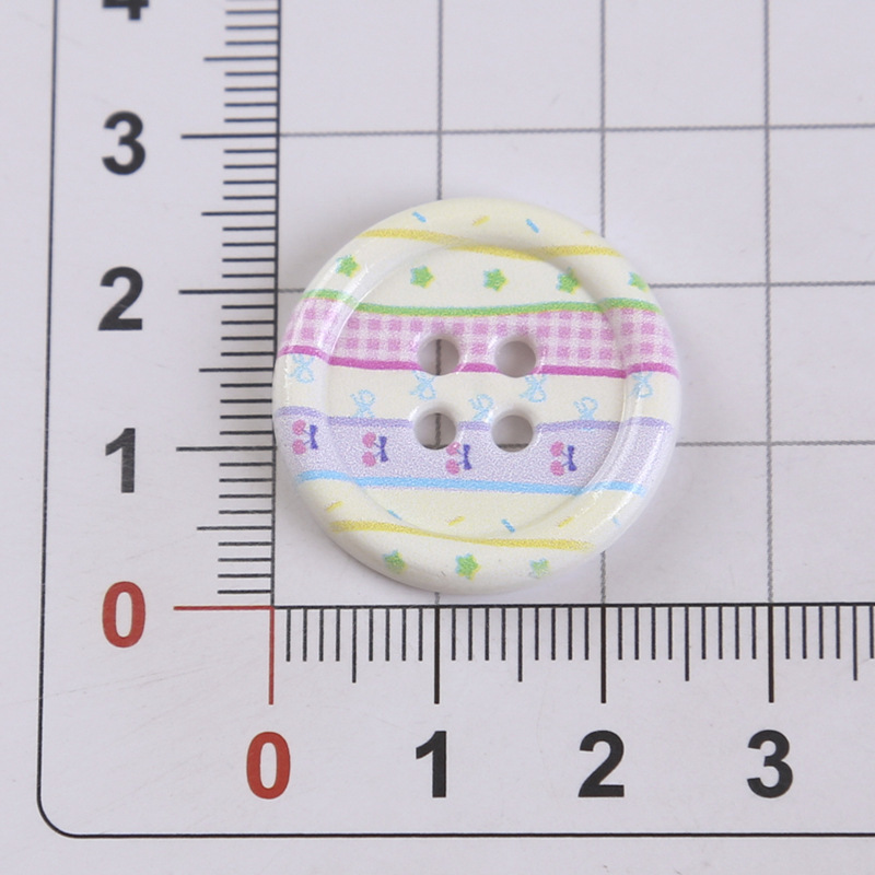 26mm彩色条纹纽扣diy手工材料服装鞋袜扣子辅料洞洞鞋搭配批发饰|undefined