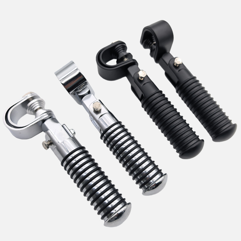 Harley modified pedals, foldable aluminum alloy anti-slip footrests, press-on pedal brackets, modified foldable footboards