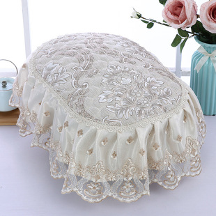 Round Rice Cooker Cover Dust Cover Rice Cooker Cover Pastoral Lace Protective Cover Household Electric Pressure Cooker Dust Cover