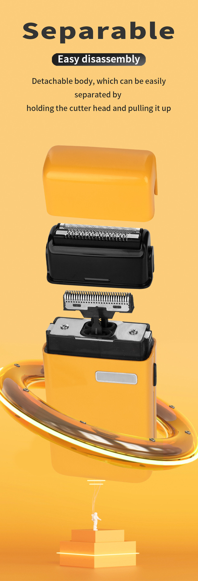 Usb Rechargeable Electric Shaver Portable Reciprocating Shaver_voghion.com