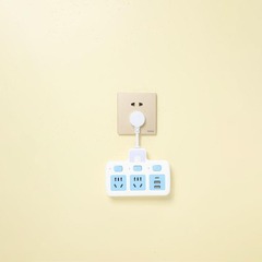 一轉多插排多功能插座轉換器USB獨立開關一轉多孔排插帶夜燈插板