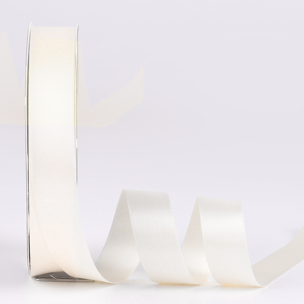 2,5 cm cinta de poliéster de doble cara al por mayor bolsa hecha a mano de bricolaje materiales de flores embalaje mate lavado bolsa de algodón cinta de la flor